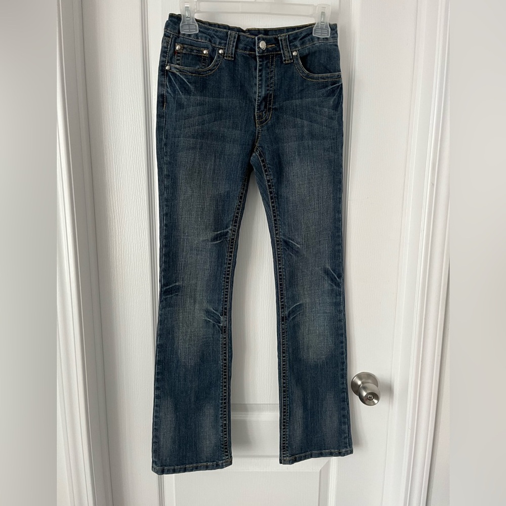 Girls Jeans/ 3 Bundle/ Size 16 Jeans Adjustable Waist - Picture 6 of 16